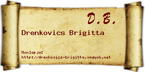 Drenkovics Brigitta névjegykártya