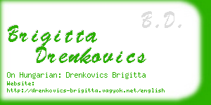 brigitta drenkovics business card